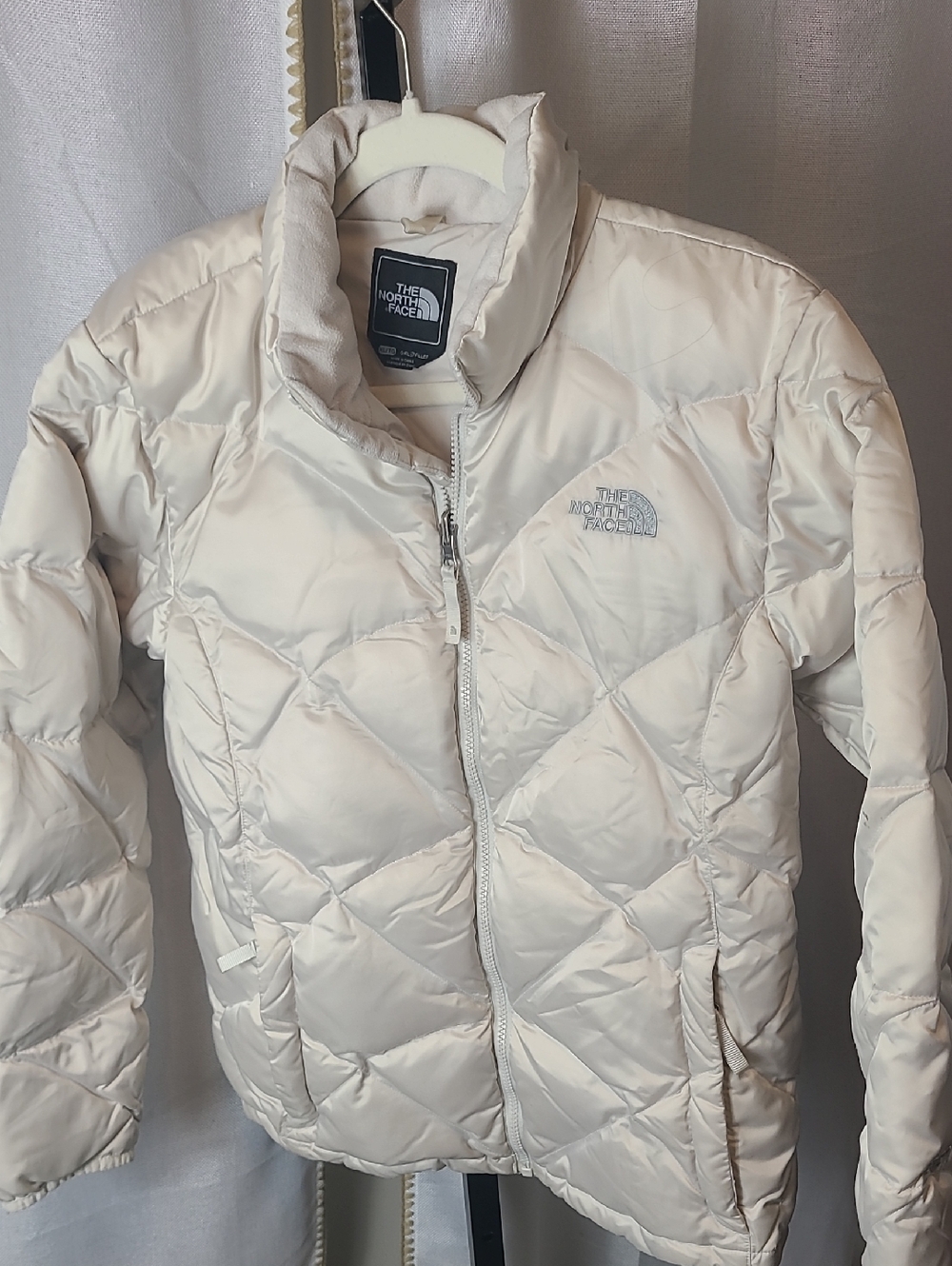 The North Face Aconcagua 550 Down Jacket Girls Xl  Pearl White Puffer Coat